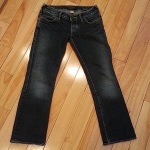 Silver Crop jeans